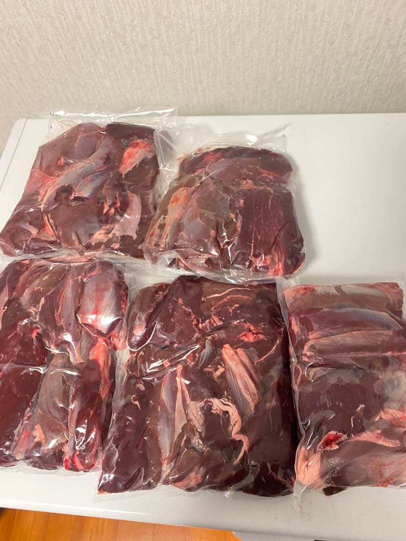 鹿肉　ペットフード9kg 真空冷凍　送料無料