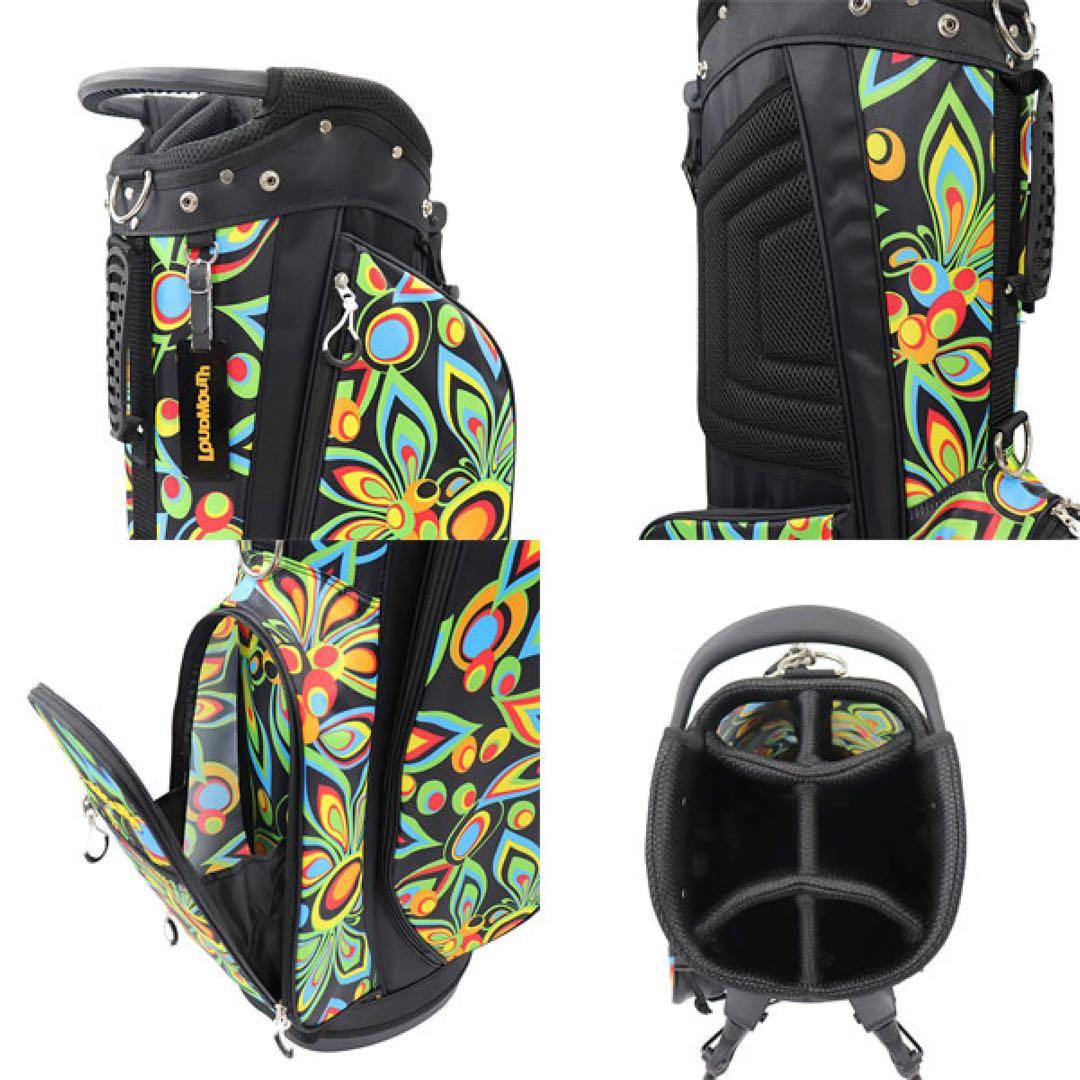 【新品】ラウドマウス キャディバッグ 8.5型 シャガデリックブラック 020