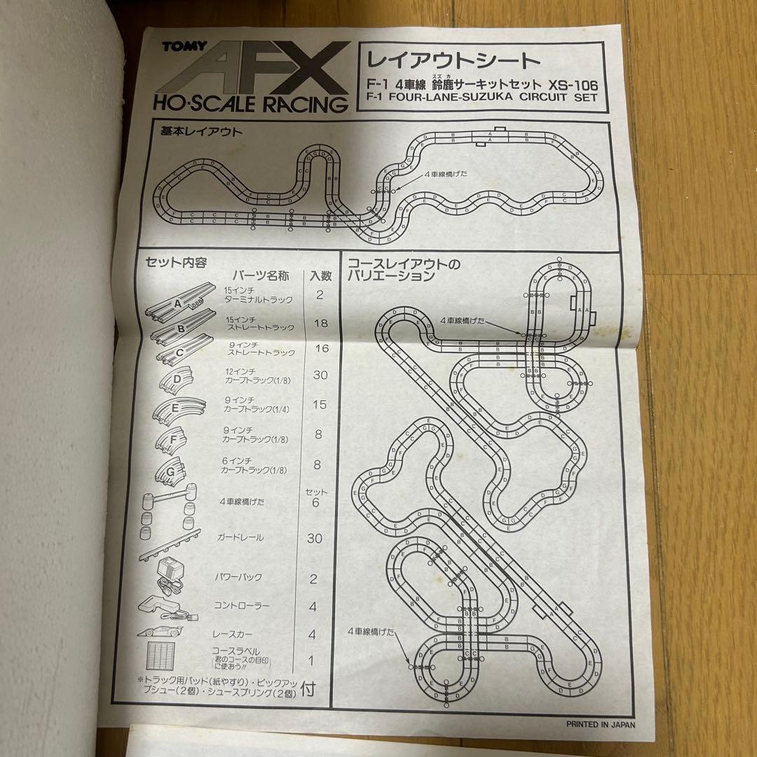 AFX HOスケールレーシング 4車輪鈴鹿サーキットセット F-1 XS-106