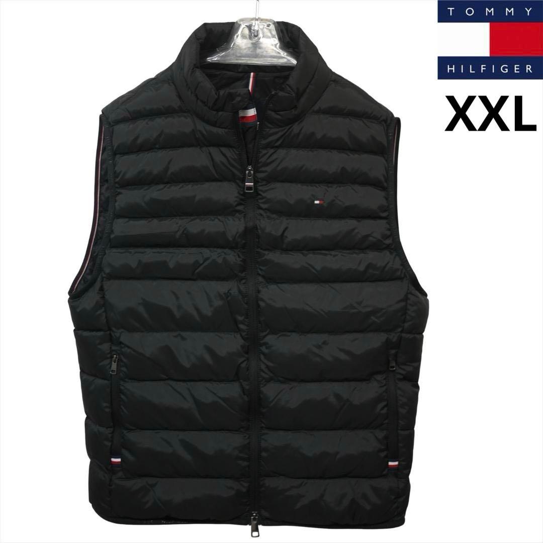 新品 トミーヒルフィガー THPROTECT 軽量 耐水 中綿ベスト XXL 黒