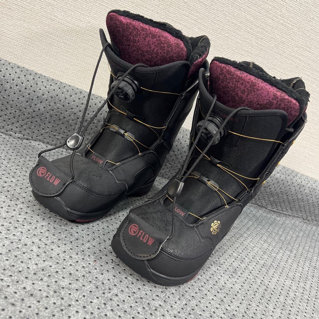 5回使用 24.5cm FLOW ONYX BOA スノーボード ブーツ