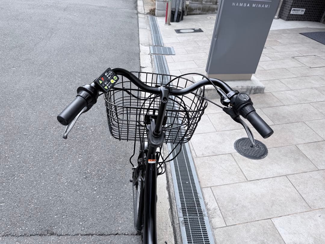 大阪府　子供乗せ　ヤマハ　電動アシスト自転車 チャイルドシート付き ブラック