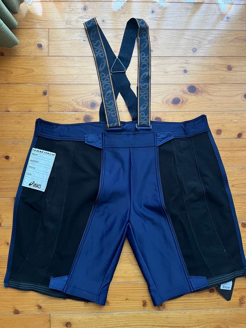 スキーウェア ハーフパンツ レーシング XXL ネイビー