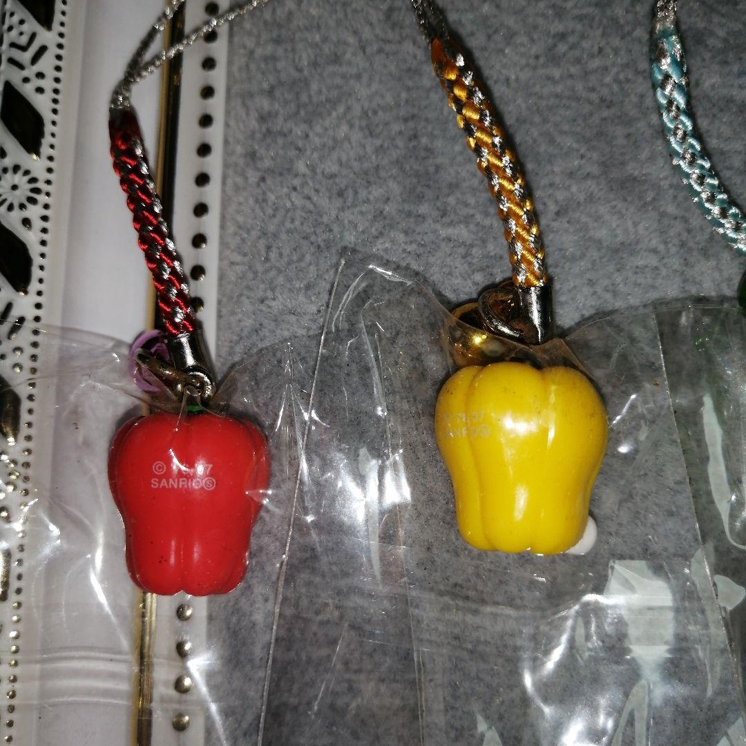 ハローキティ　根付け　夏野菜バージョン　5種