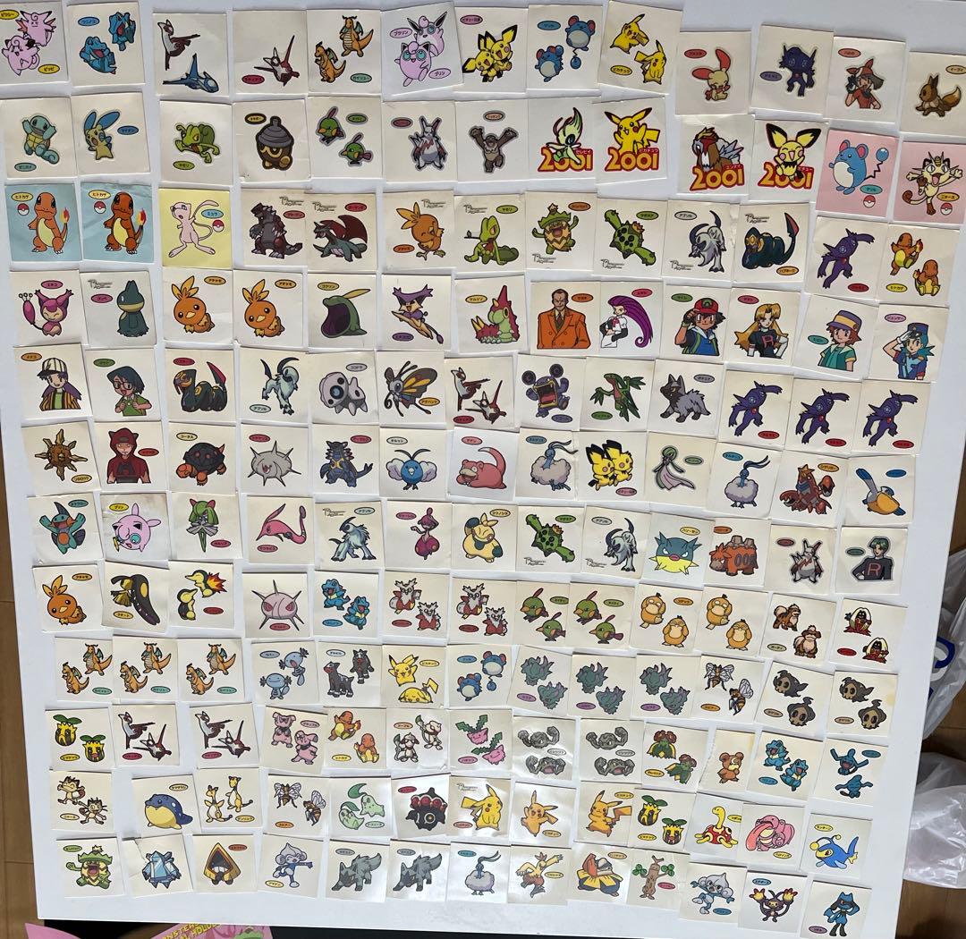 ポケモンパン デコキャラシール 450枚以上　ファイル付き