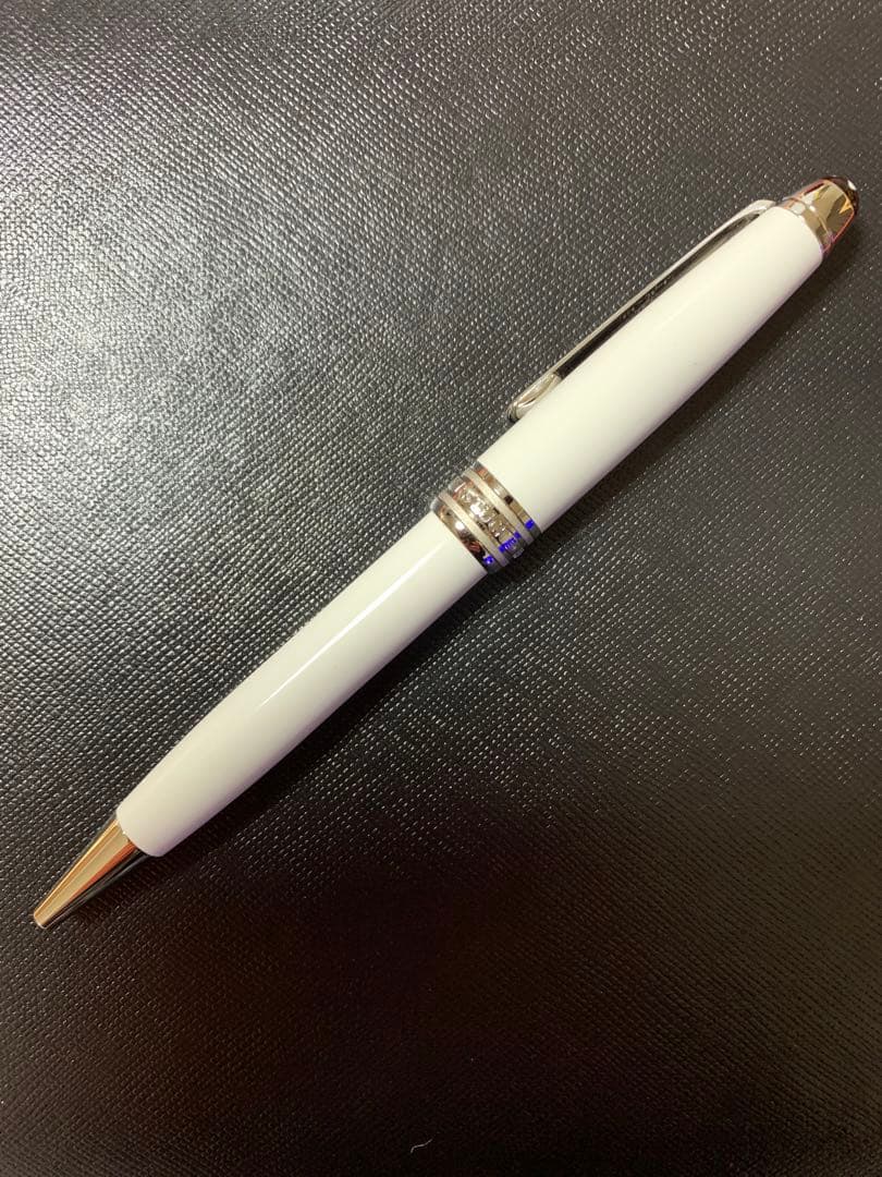 モンブラン マイスターシュテュック ホワイトソリテール クラシック ボールペン