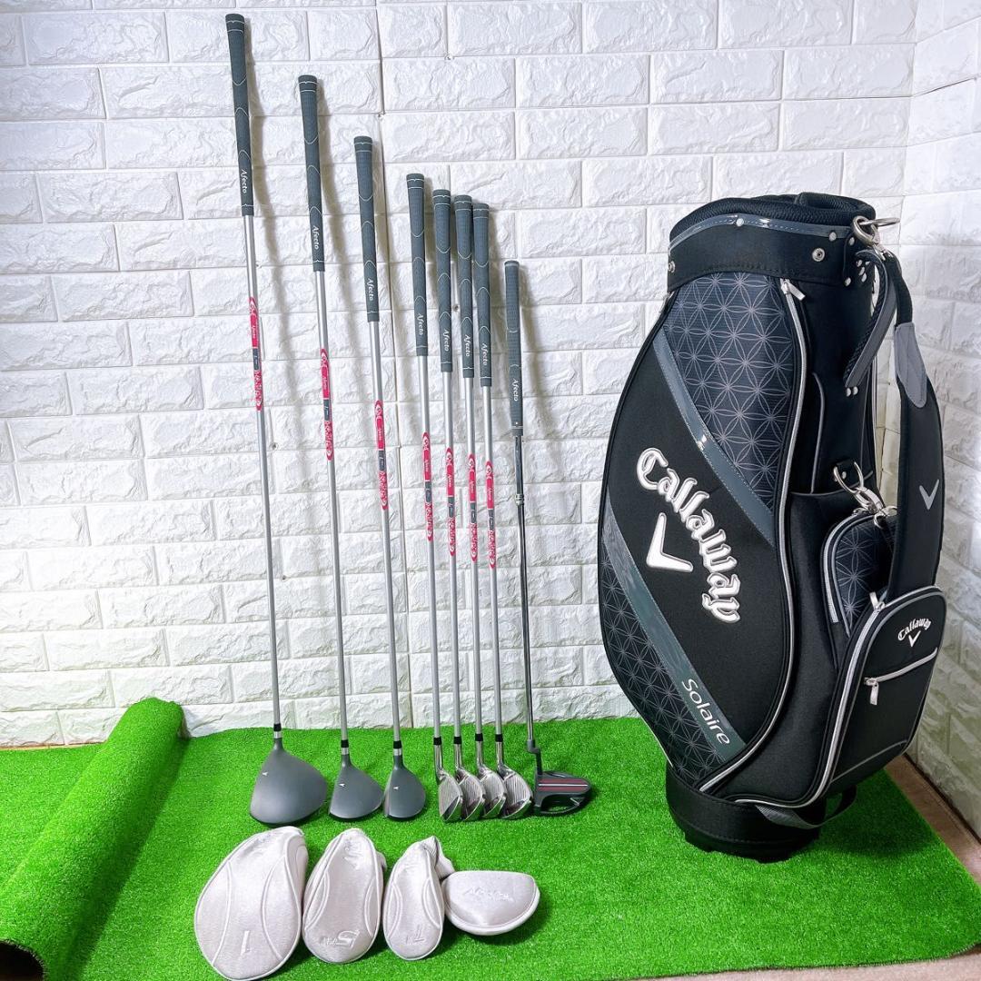 レフティ レディース ゴルフクラブ8本セット 未使用キャディバッグ キャロウェイ