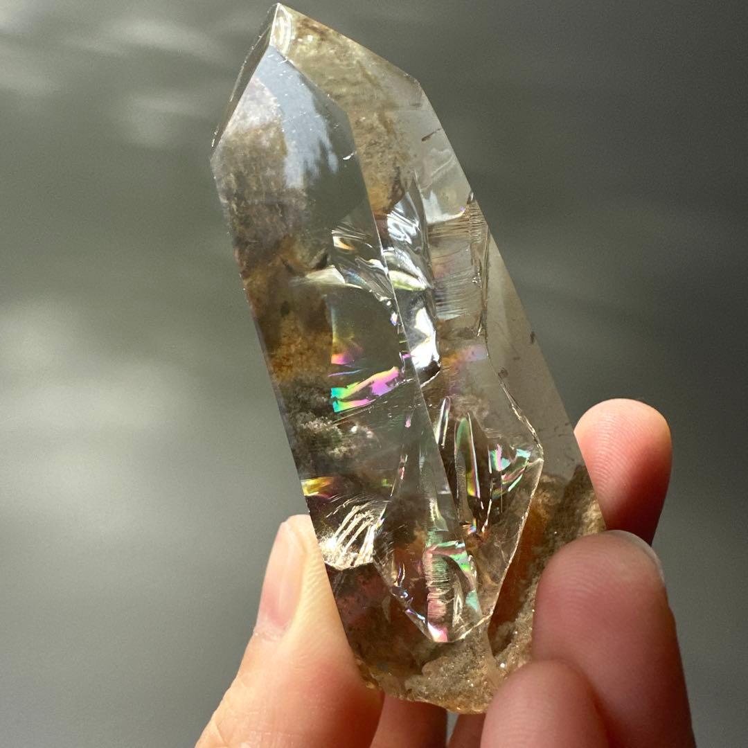 スモーキー　ルチル　ガーデンクォーツ　ルチル　スモーキー　フリーフォーム　透明