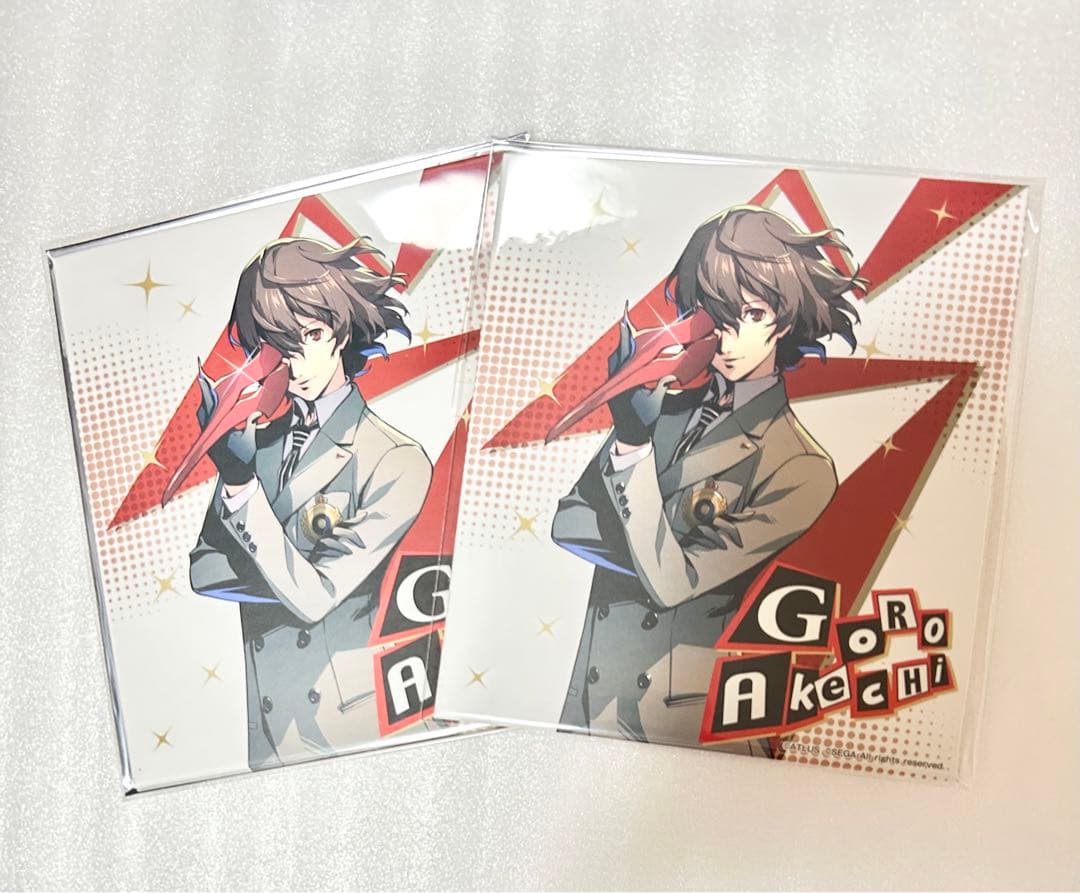 ペルソナ5 セガコラボカフェ　アートパネル　明智吾郎セット