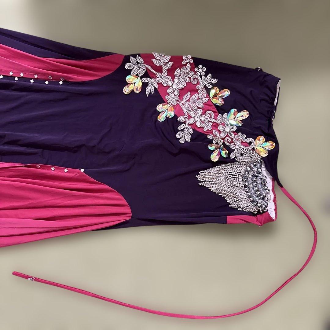 ベリーダンス セットアップ 紫とピンク