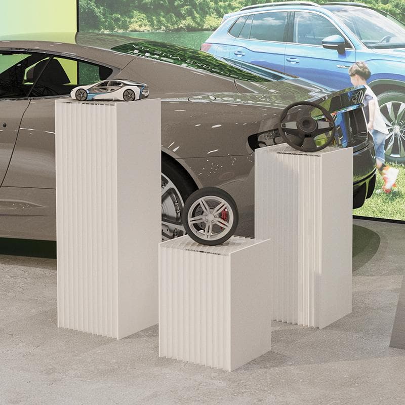 ディスプレイスタンド高さ98㎝長さ50㎝展示台 陳列台 組立不要 展示会イベント