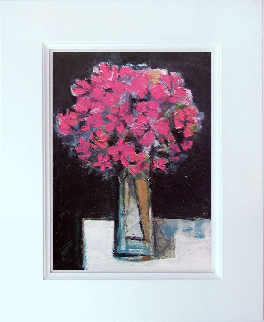 油絵 菅家令子 絵 絵画 インテリア uF6-113602 花