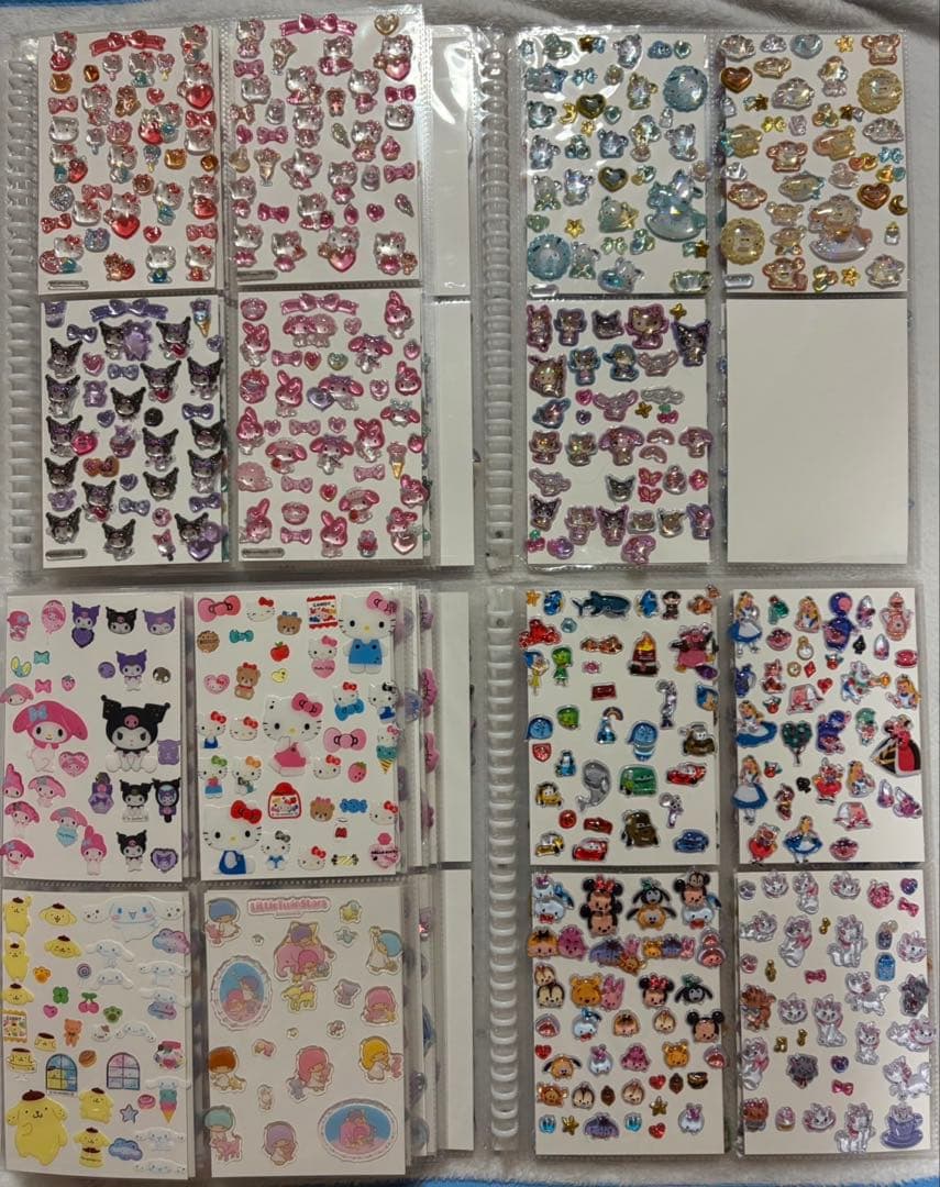 シール帳　完成品　Ａ4サイズ　ボンボンドロップシール　シール