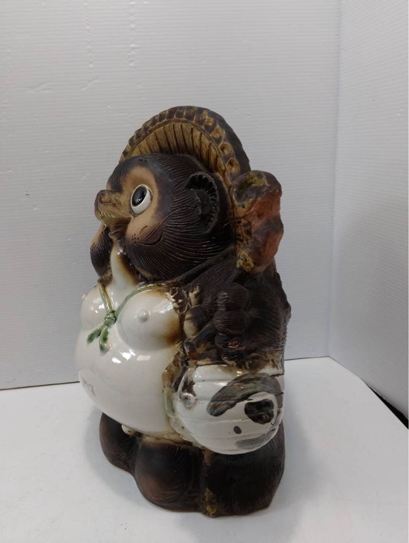 G2275【縁起物】信楽焼 たぬき 置物 商売繁盛 開運 招福 [高さ43cm