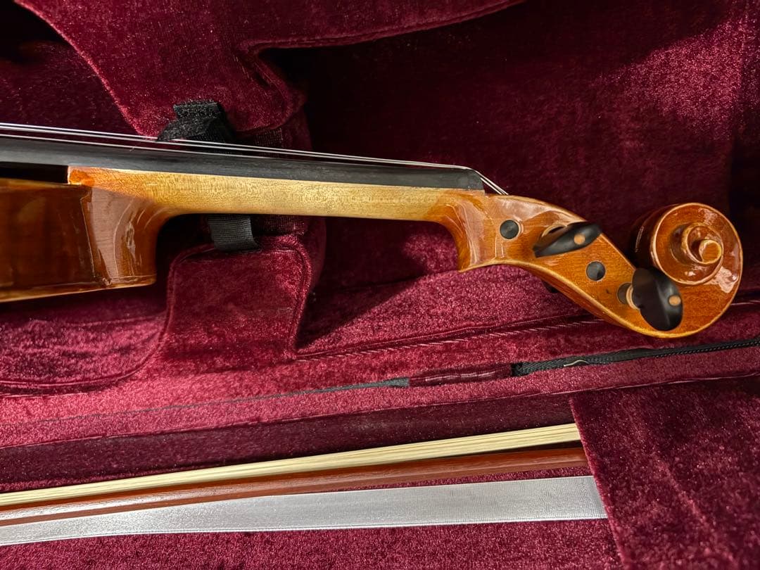 バイオリン ノーラベル 4/4サイズ 虎杢 一枚板