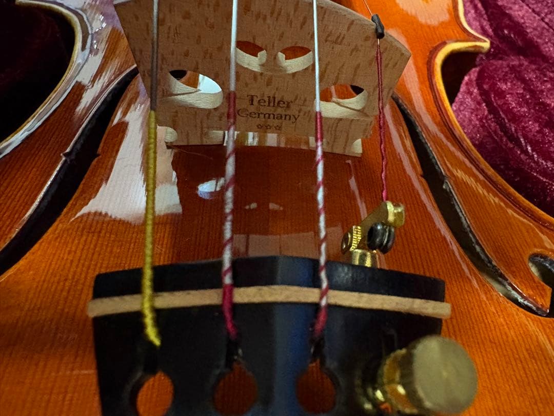 バイオリン ノーラベル 4/4サイズ 虎杢 一枚板