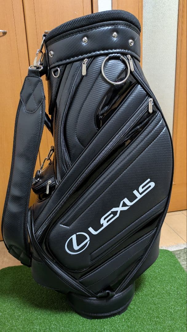 良品 レクサス キャディーバッグ ブラック フード未使用