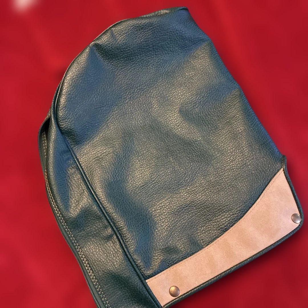 ミズノ　MASTERS キャディバッグ グリーン レザー