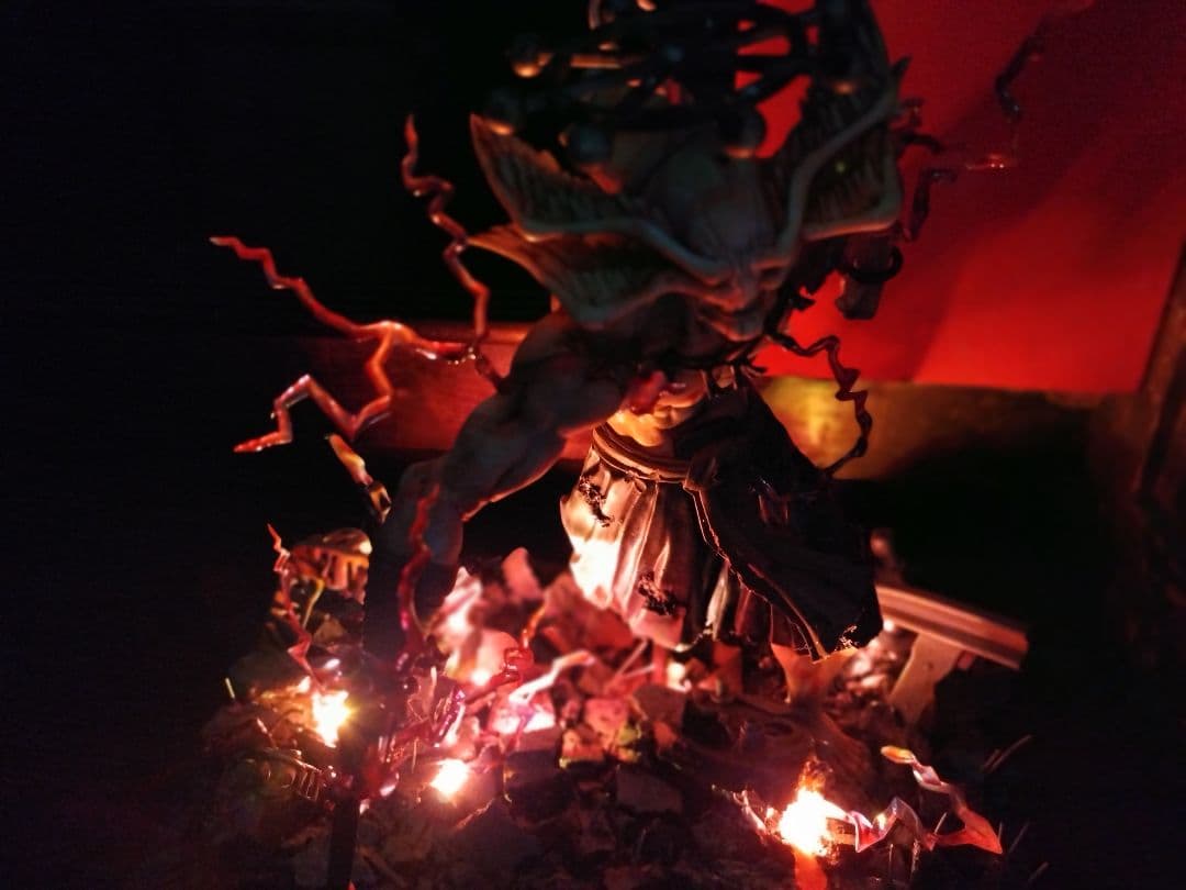 改修リペイント　八握剣異戎神将　摩虎羅　フィギュア　呪術廻戦≡（モジュロ）LED