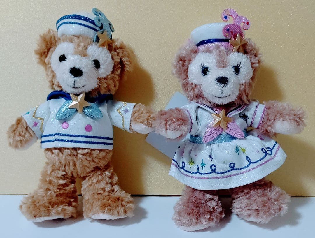 ダッフィー＆シェリーメイ お出かけポージープラッシー ぬいぐるみセット