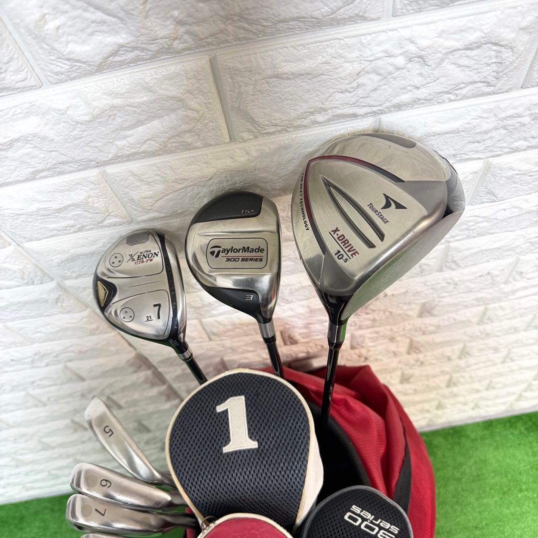 ゴルフセット　初心者応援　ツアーステージ　ラウンド仕様　メンズ　右打ち　すぐ使用