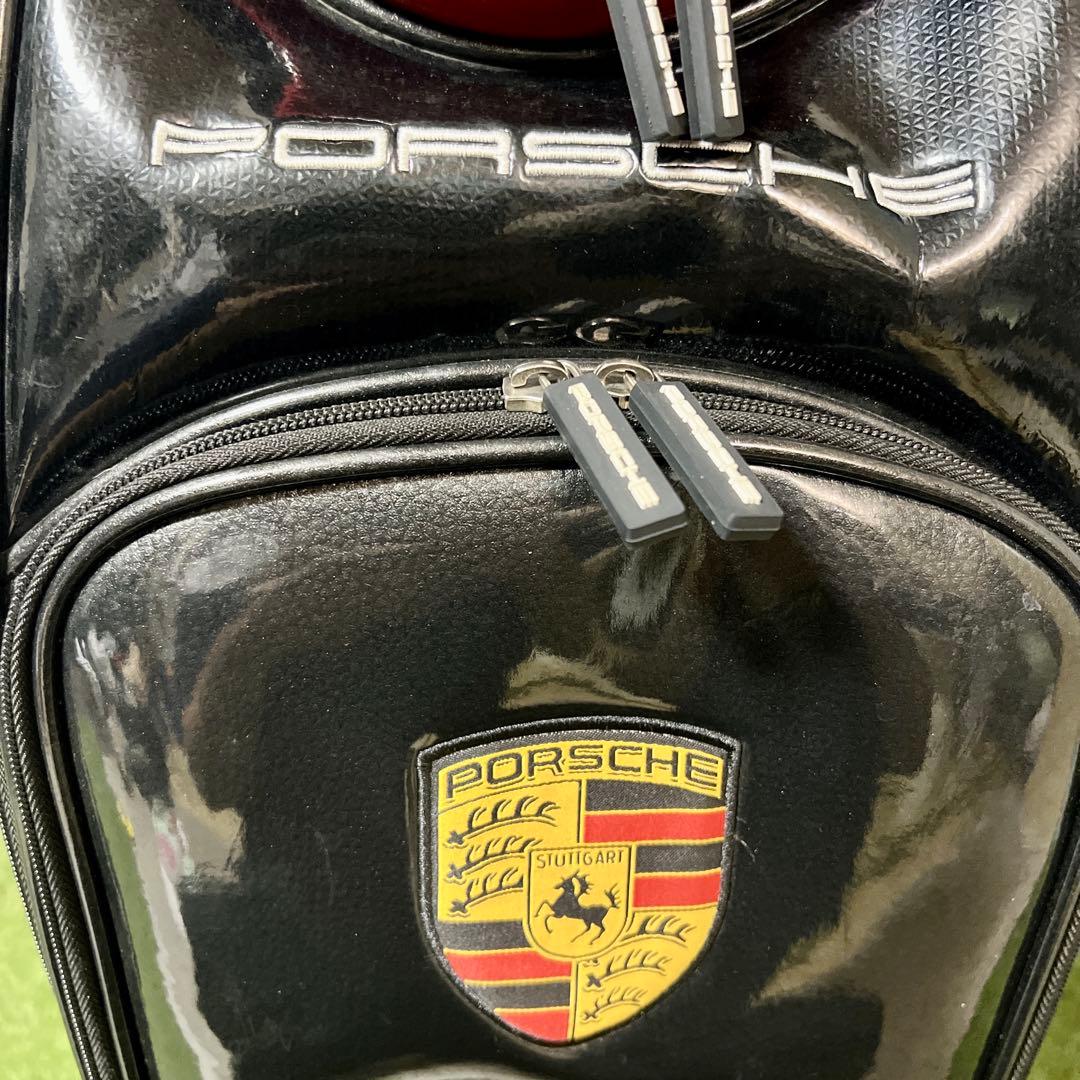 ポルシェ PORSCHE ゴルフ キャディバッグ メンズ 9.5型 エナメル