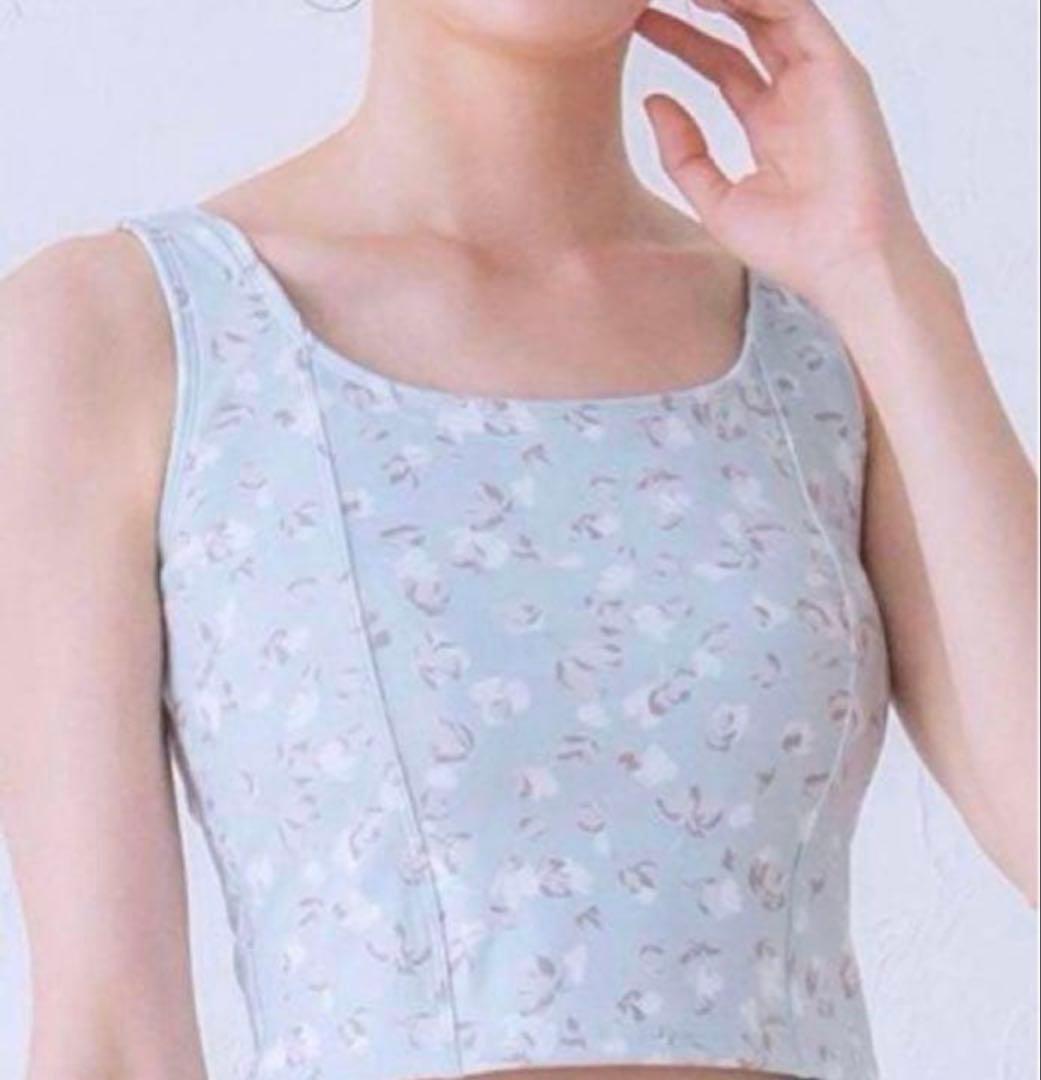 【SUKALA】Lサイズ.ミントグリーン.プチフルール花柄のヨガウェア上下セット