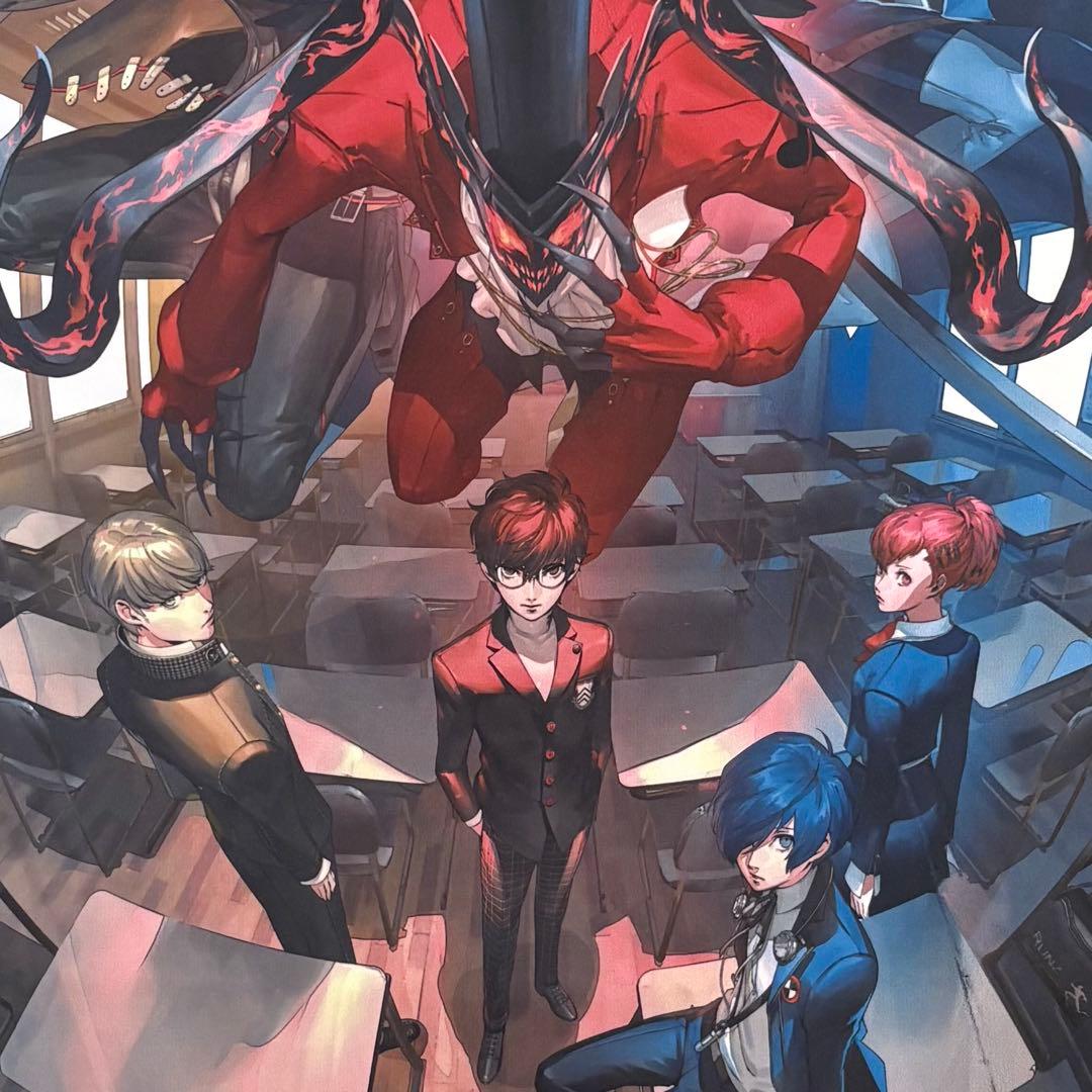 ペルソナ3/4/5 発売記念ビジュアル 大判タオル