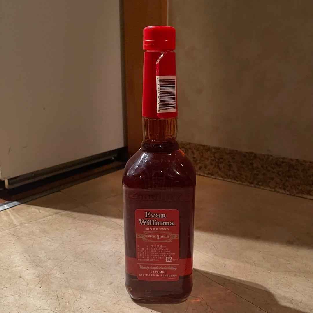 エヴァンウィリアムズ12年未開栓 オールドボトル 古酒 バーボン 終売品 95年