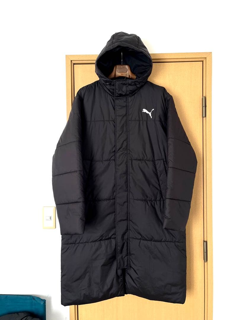 ☆PUMAプーマ☆ESS+ロングコートパデッドコートベンチコート メンズXL