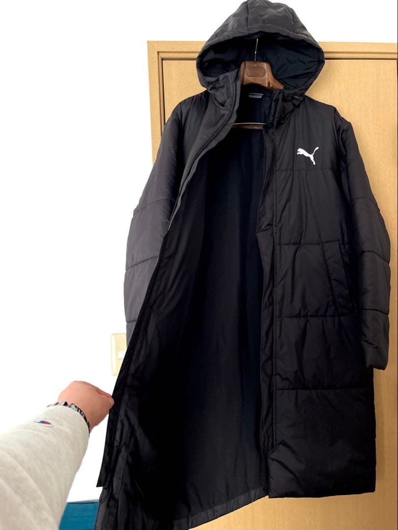 ☆PUMAプーマ☆ESS+ロングコートパデッドコートベンチコート メンズXL