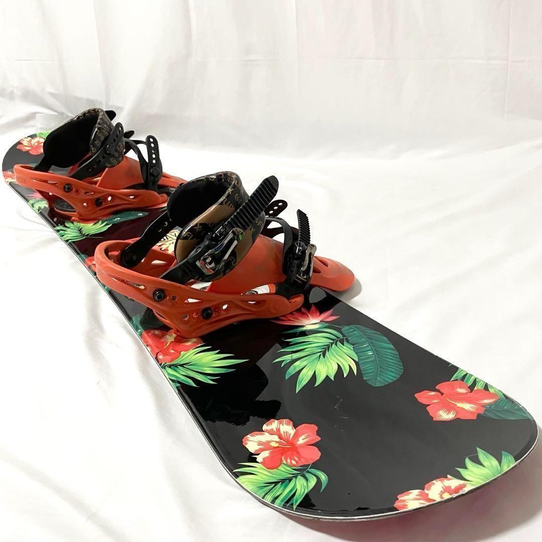 SHERBET × FLUX スノーボードセット 板138cm スノーボード