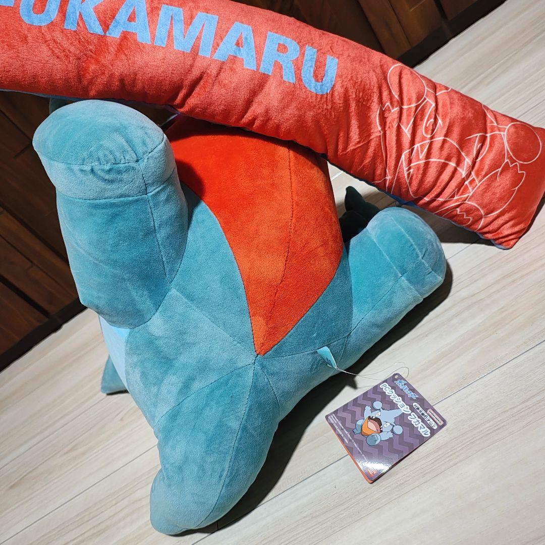 最終値下【タグ付き】プレミアムバンダイ フカマル PCクッション アームレスト付