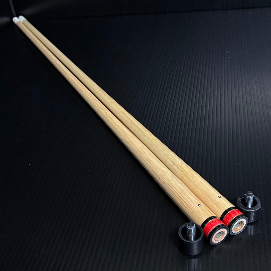 【インレイ／黒ドット】メウチ 薔薇 ローズ ヴィンテージ ビリヤード 美品