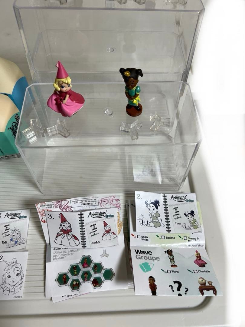 ディズニー、アニメータードール（ミニ）ベル、シャルロット、ティアナ