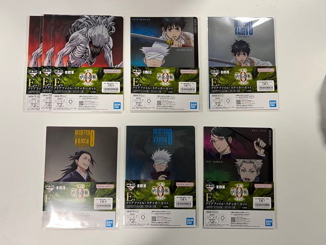 一番くじ 劇場版 呪術廻戦 ０-1224- B,C,D,E,F,G賞 計37点