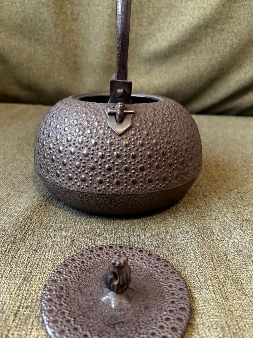 薫山　南部鉄瓶　2.1ℓ 亀甲　南部鉄器　盛岡