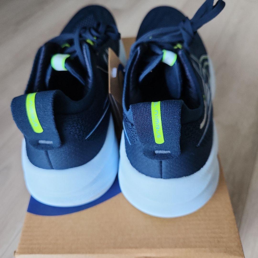 【未使用 27cm】ASICS　 GEL-NIMBUS 26 ネイビー/ライム