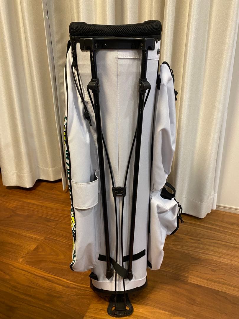 PSYCHO BUNNY キャディバッグ ホワイト/イエロー