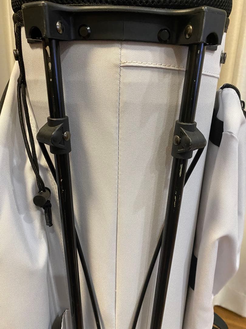 PSYCHO BUNNY キャディバッグ ホワイト/イエロー