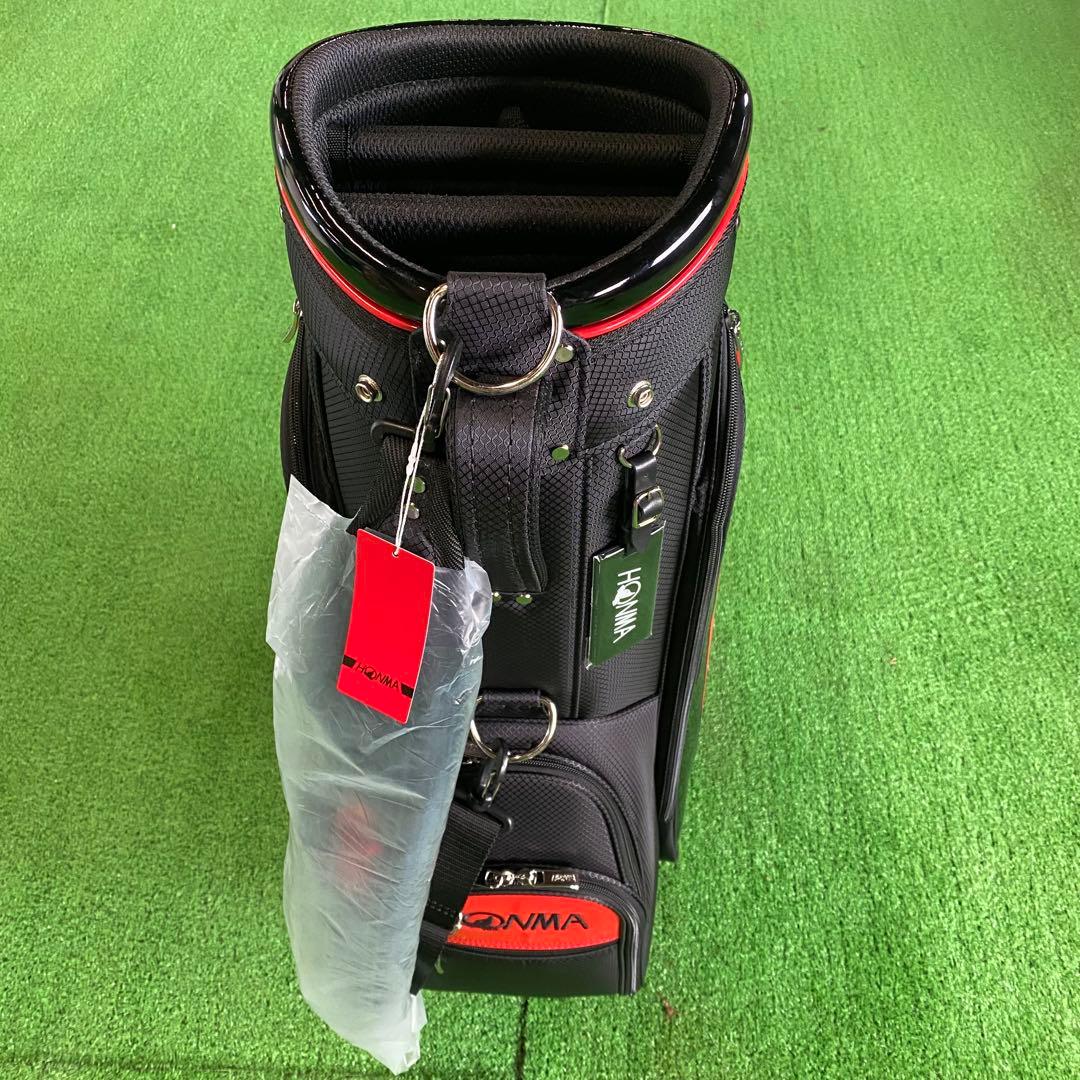 【新品】HONMA GOLF　ホンマ　キャディバッグ　軽量　9型　黒×赤　ゴルフ