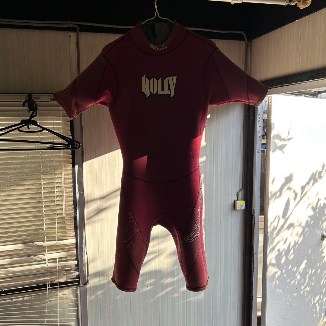 値下 正規品HOLLYスプリングウェットスーツ L赤