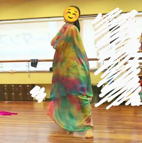 ベリーダンス シルク ダブルベール ラウンド