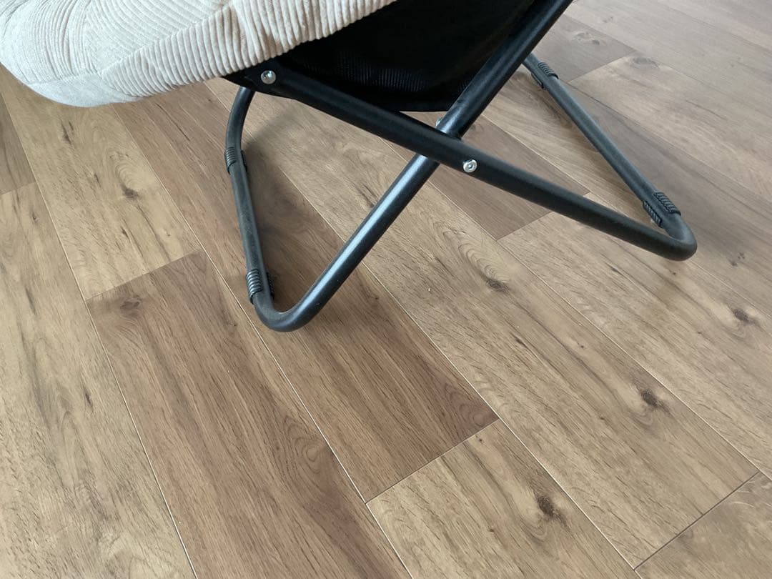 ヒナタライフ　 フォールディングチェア ベージュ