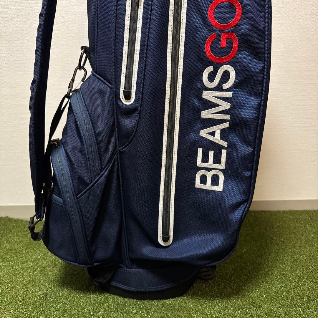 BEAMS GOLF ビームスゴルフ ネイビー キャディバッグ スタンド式