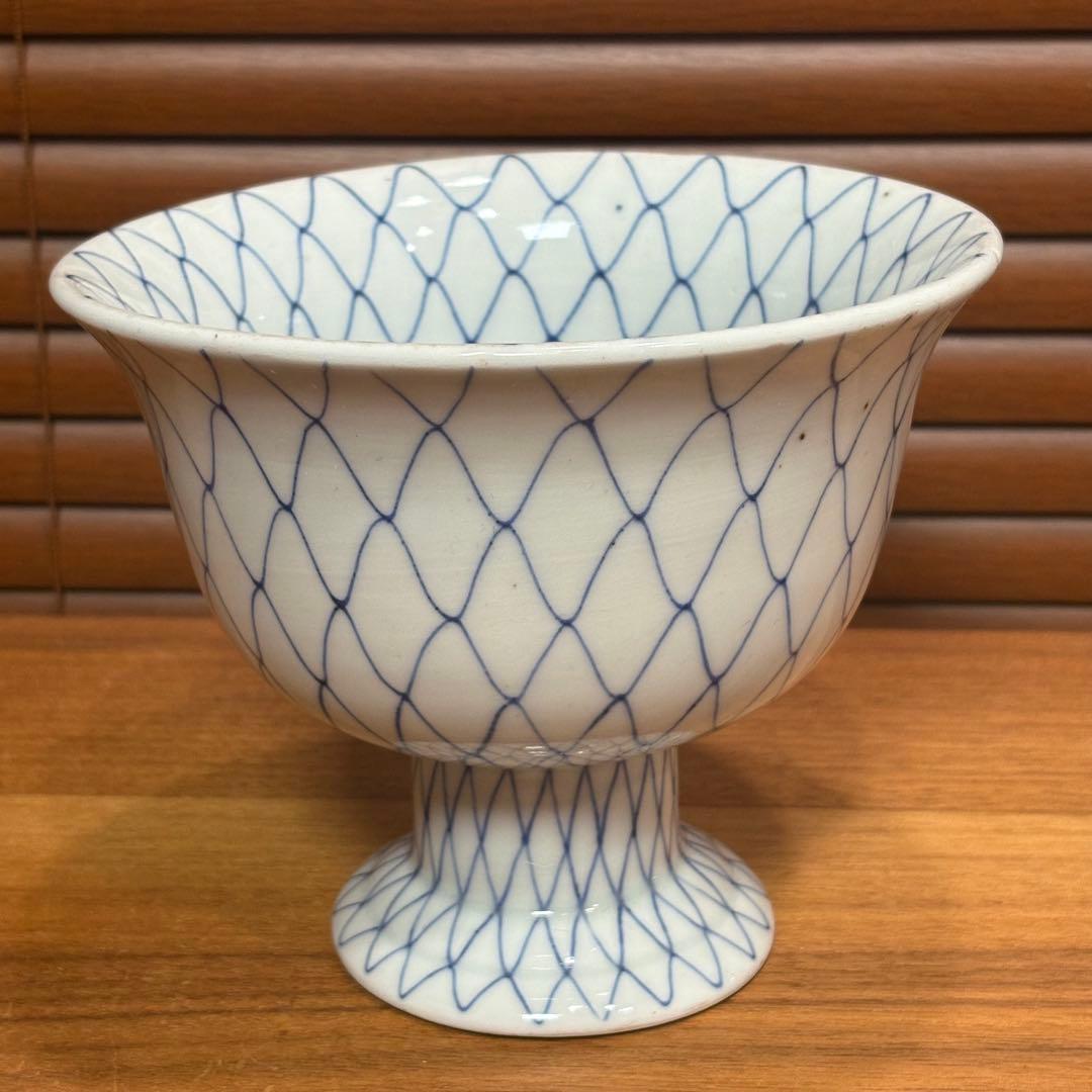 江戸時代　古伊万里　網手　盃洗　コンポート