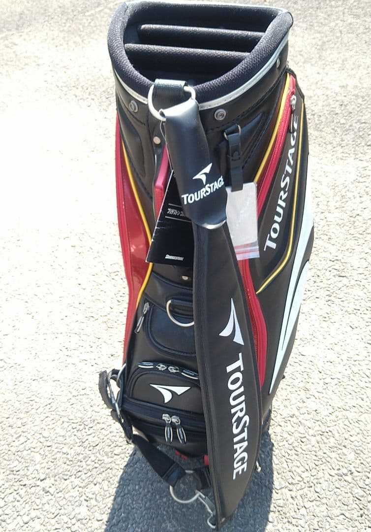 【格安】訳アリ　新品　TOURSTAGE キャディバッグ 防水カバー付き