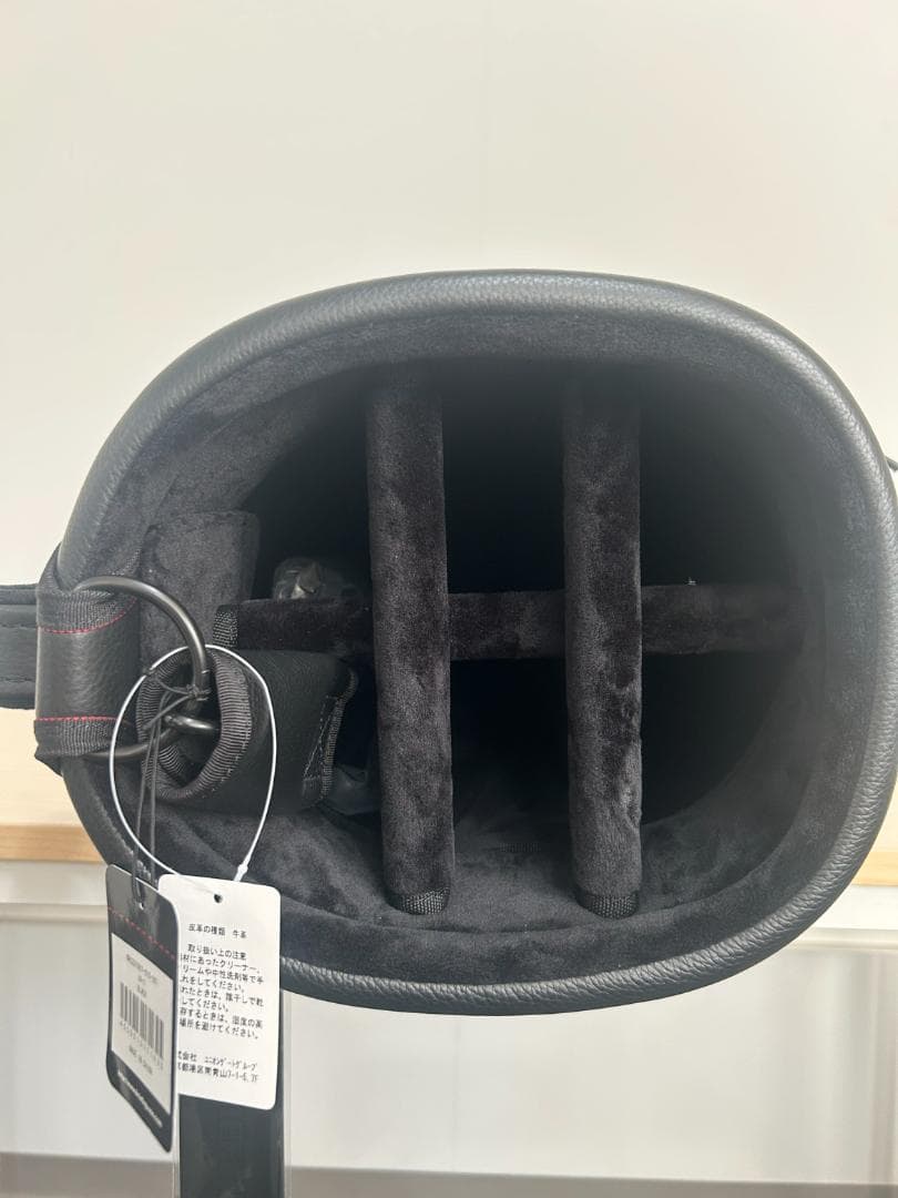 BRIEFING　ブラックレザーゴルフキャディバッグ　新品未使用 045