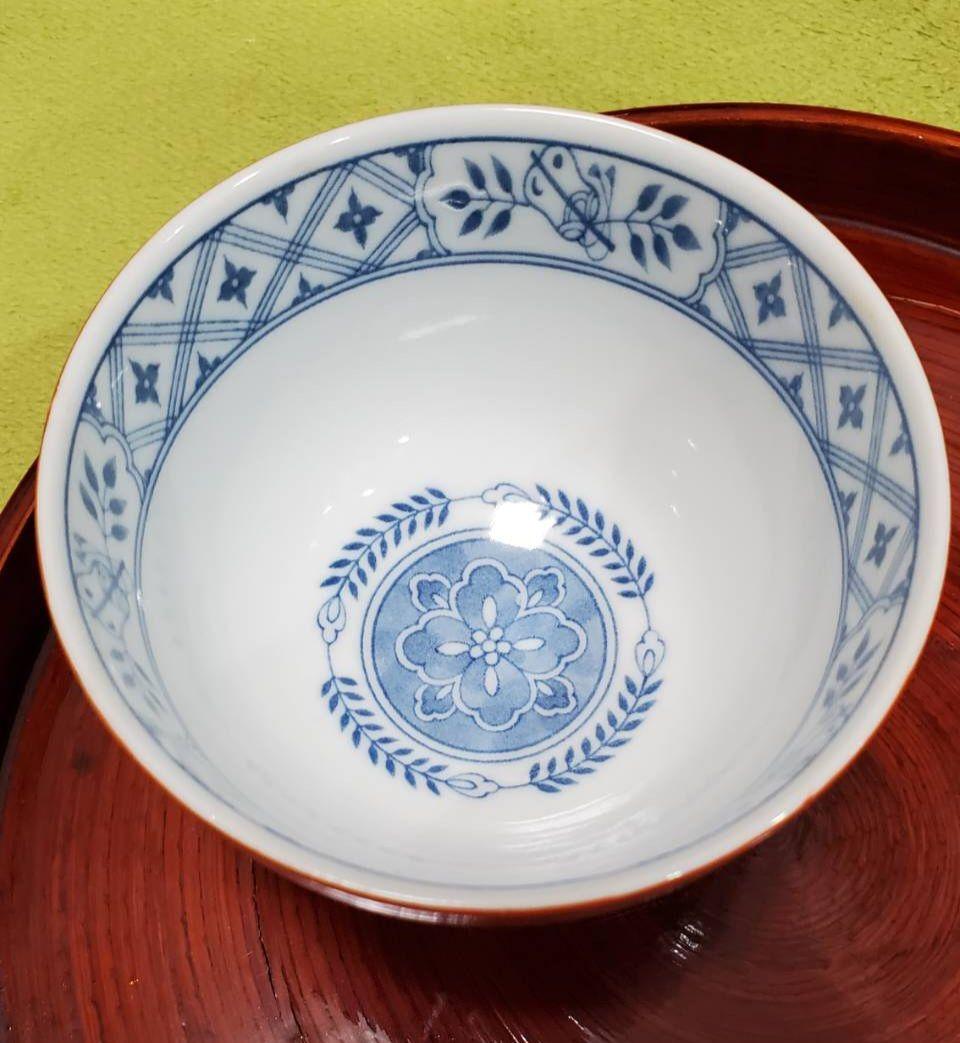 春慶塗手アンティーク鉢&有田焼き(お茶吞茶碗4客)