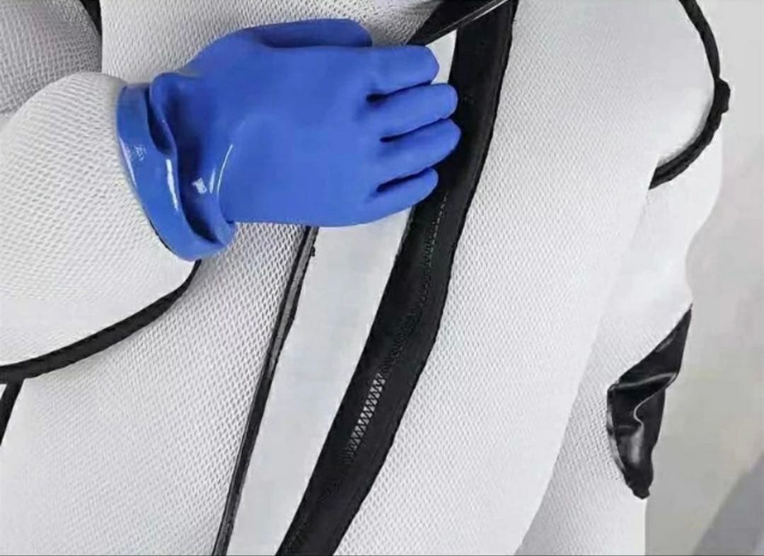 防護服 スズメバチ駆除用蜂防護服 フェイスネット付き 害虫駆除 Lサイズ